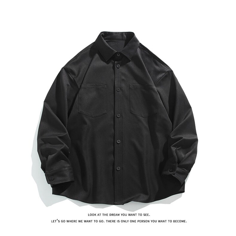 纯色重磅长袖衬衫男大码衬衣上衣外套C2209-P32【特价】,男装衬衫,电商A007