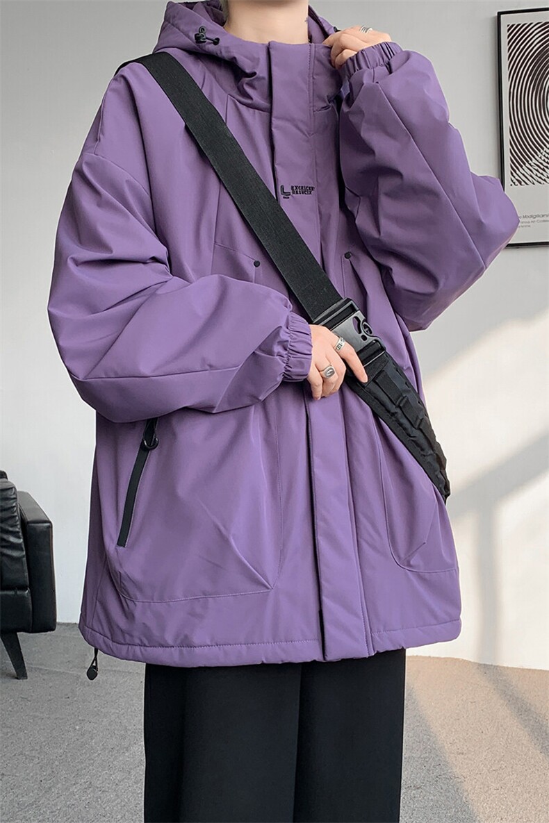 8XL-M冲锋衣外套男加棉加厚夹克秋冬户外登山服JK1313薄P90控110,男装夹克,电商D206-1