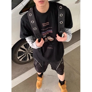 260克夏季潮牌印花短袖ZX0139-P28图片