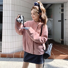 【新款】2026秋设计感高品复古皮衣外套2C372-9023-P125控198，女装短外套，2C372