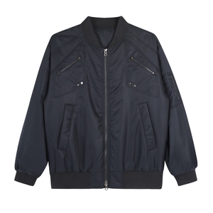 网图保暖夹克外套多拉链立领褶皱棉衣街头棉服 A025-QY16102-P90图片
