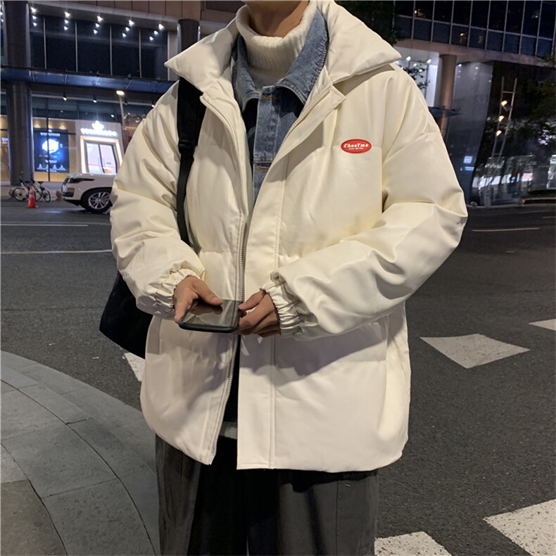 2021秋冬港风服假两件牛仔拼接衣韩版袄男潮现货W133-P95,男装棉衣,星座512-4