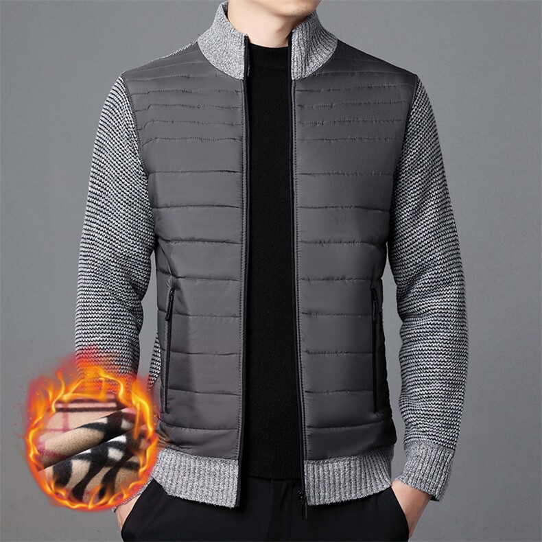 秋冬季时尚新款男士韩版潮流加绒加厚开衫KF8508P54,男装针织衫/毛衣,星座306A