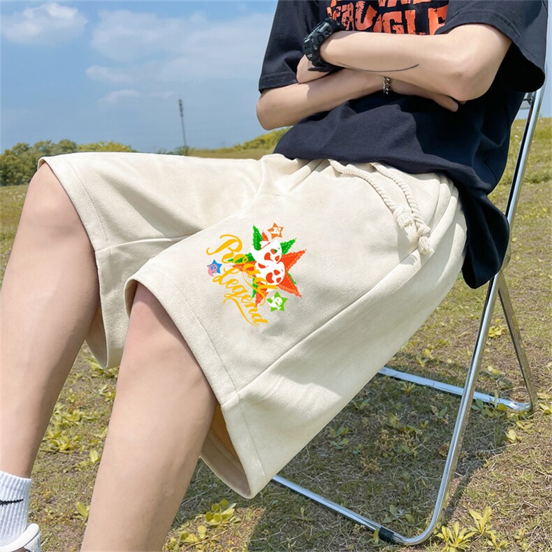 重磅夏季麂皮绒休闲短裤休闲五分裤JDK474-特p25控48,男装牛仔裤,电商B370