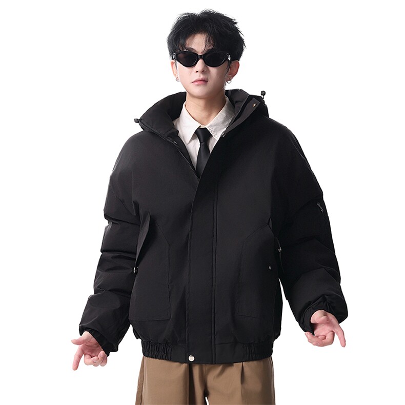 棉服男冬季新款港风宽松连帽棉衣MF9006-P90,男装棉衣,星座214-3