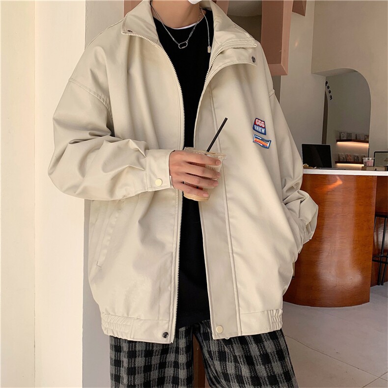 高街ins潮牌复古皮衣机车服秋季潮流炸街情侣夹克外套W2117-P68,男装夹克,星座512-2