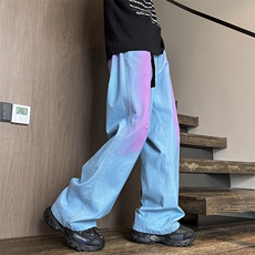 春秋季新款水洗渐变牛仔裤服时尚百搭休闲直筒裤，男装牛仔裤，星座410-6（原星座1304-1）