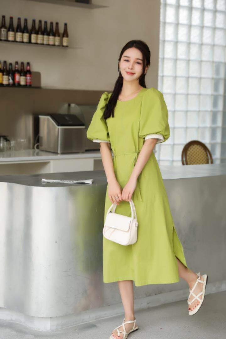 夏季仙女短袖连衣裙，女装连衣裙，江南E秀