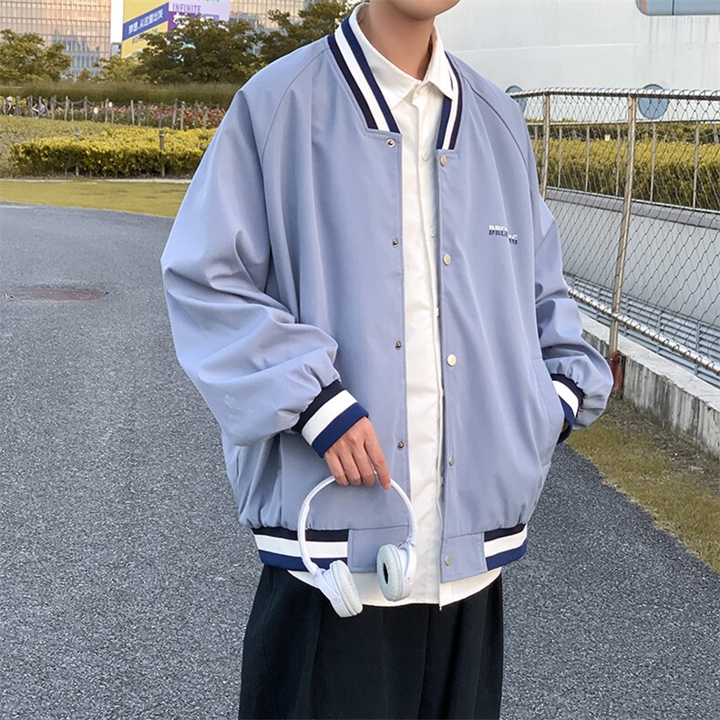 新款上市潮牌情侣春季上衣宽松休闲夹克外套CYJK2126-P45,男装夹克,电商A128