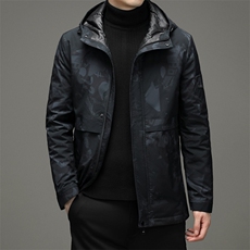 21秋冬新品简约休闲保暖连帽羽绒服中青年男装SNNYR88R2109-P245，男装羽绒服，电商B212（原钱塘6029）