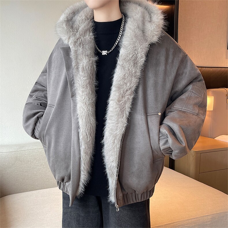 主推冬季连帽新款宽松/座山雕外套潮加厚棉衣XZ102B-1M817-P115,男装棉衣,星座102B-1