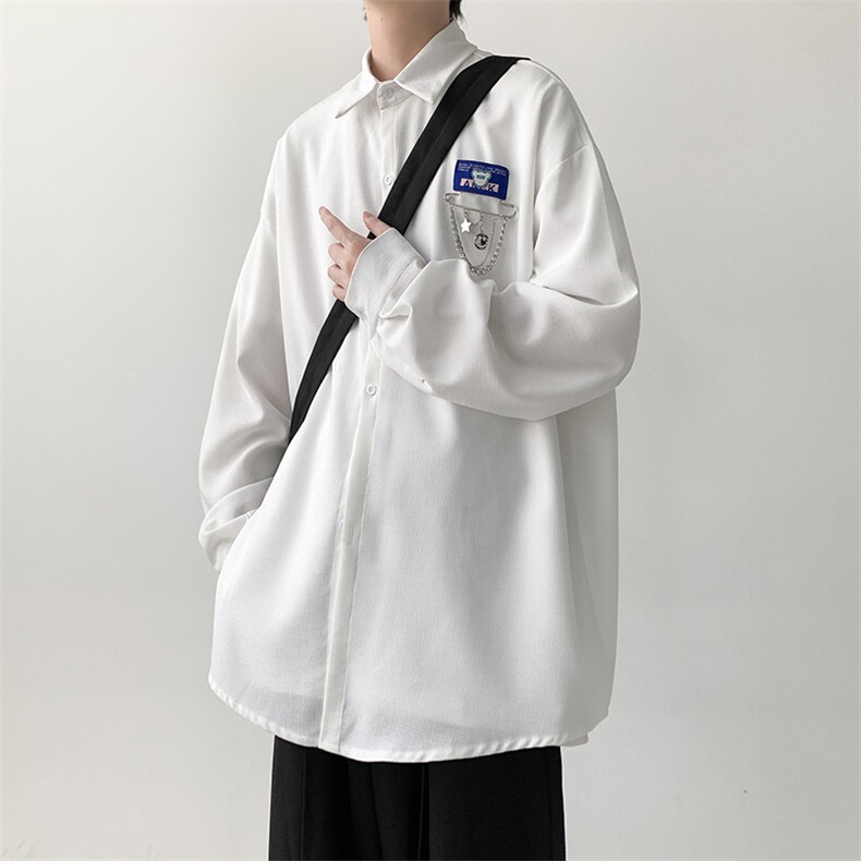 已出货挂链小标长袖衬衫男KD626-P30,男装衬衫,电商D312-1
