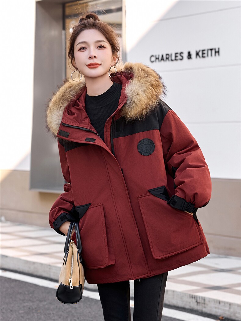 2025年冬季90白鸭绒羽绒服,女装羽绒服,艾尚靓装