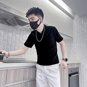短袖T恤男春夏季修身打底衫社会小伙301C-DT76-P58控78图片