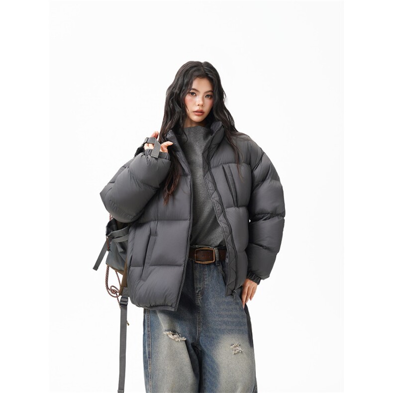 90%绒新标有报韩版宽松羽绒服外套上衣Y993/ P350 现货图片