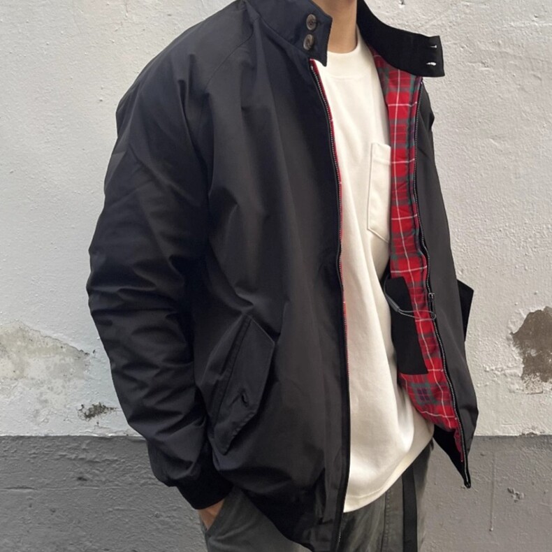 美式复古硬汉飞行夹克外套男春秋工装纯色百搭立领休闲夹克外套男,男装夹克,星座218-8