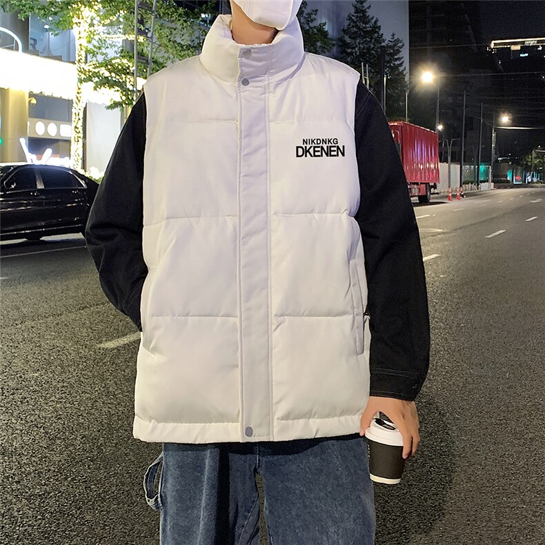 夜景50新标时尚字母印花宽松保暖羽绒马甲A247-MJ617P115控158,男装背心/马甲,电商A247
