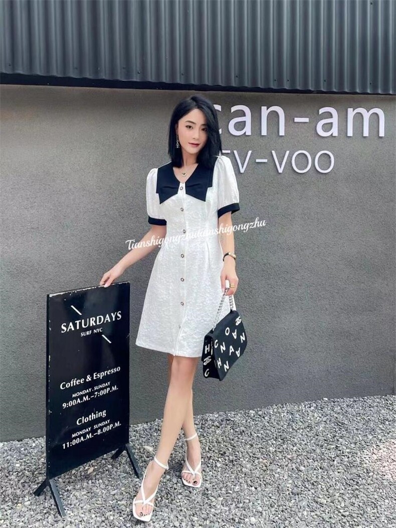 提花连衣裙夏季热卖中，女装连衣裙，天使公主