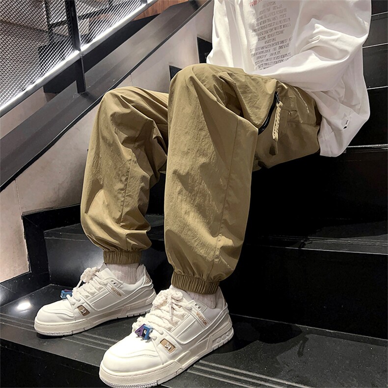 24春款纳米皱工装裤休闲裤束脚裤男KP201P55,男装休闲裤,星座1204-3