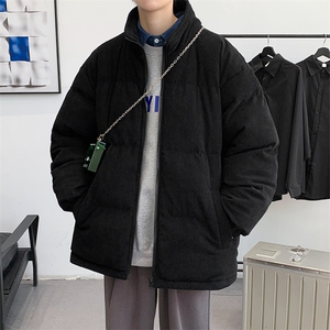 冬季青少年加绒加厚立领棉衣港风宽松大码棉服外套男女 6223-P100图片
