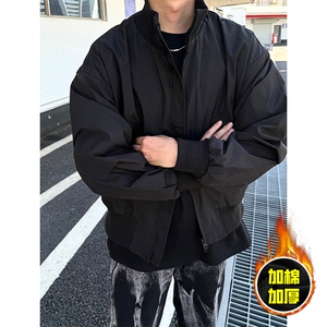 棉衣5W件现货冬季美拉德立领飞行夹克廓形高街棒球服加棉加厚外套图片