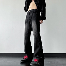 美式ins高街vibe重工艺水洗复古黄泥牛仔裤货号K2316P55，男装牛仔裤，电商A063