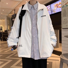 春秋反光外套男宽松韩版潮流嘻哈帅气设计感小众衣服ins港风夹克，男装夹克，星座1210-1