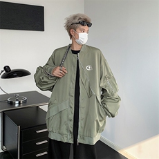 HY506-P62；棒球服男款春秋季美式高街百搭飞行员夹克高级感痞帅，男装夹克，星座603-2
