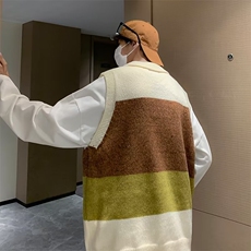 美式毛衣男慵懒风休闲针织衫无袖马甲FM12P38，男装针织衫/毛衣，星座1116-2