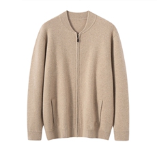 2025年秋季常规款圆领青春流行四平加厚开衫，男装羊绒开衫，泰盈纯羊绒