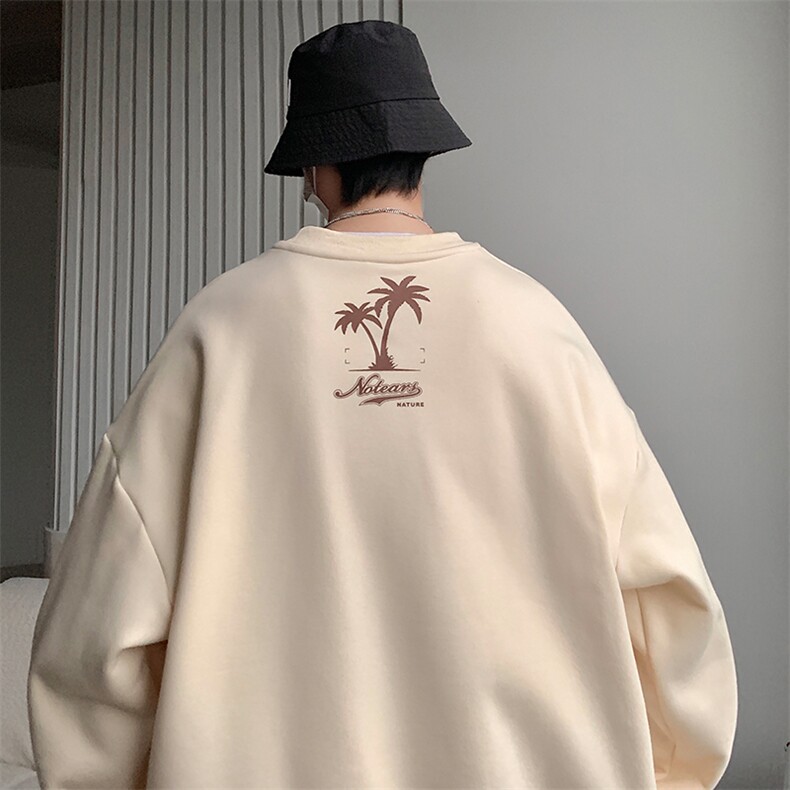 2023春季新款美式发泡印花卫衣cityboy学院风外穿上衣MY02390-P38，男装卫衣，星座308B-1