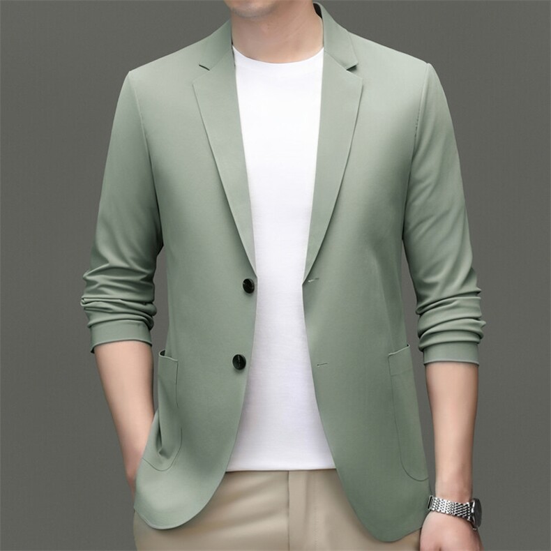 R-XF1001男式春秋新款长袖简约西服休闲商务便服西装单西图片