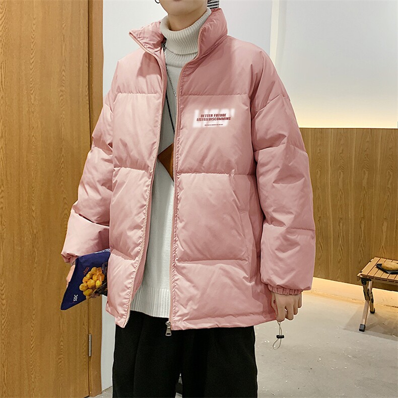 立领棉服男冬季户外潮牌棉衣大码宽松百搭加绒加厚外套MY301-P60,男装棉衣,电商B219