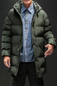 2021新款男士中长款棉衣加厚韩版棉服冬天保暖棉袄外套DS216T图片