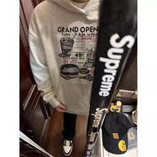 MW01-P35重磅纯棉美式卫衣男连帽宽松秋冬潮牌高街情侣款帽衫，男装卫衣，星座215-1