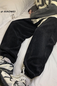 秋季新款休闲裤男束脚裤宽松D329-QM532-P50-控68图片