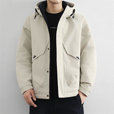 棉衣男士冬季加厚保暖棉服外套男宽松连帽棉袄，男装棉衣，星座914