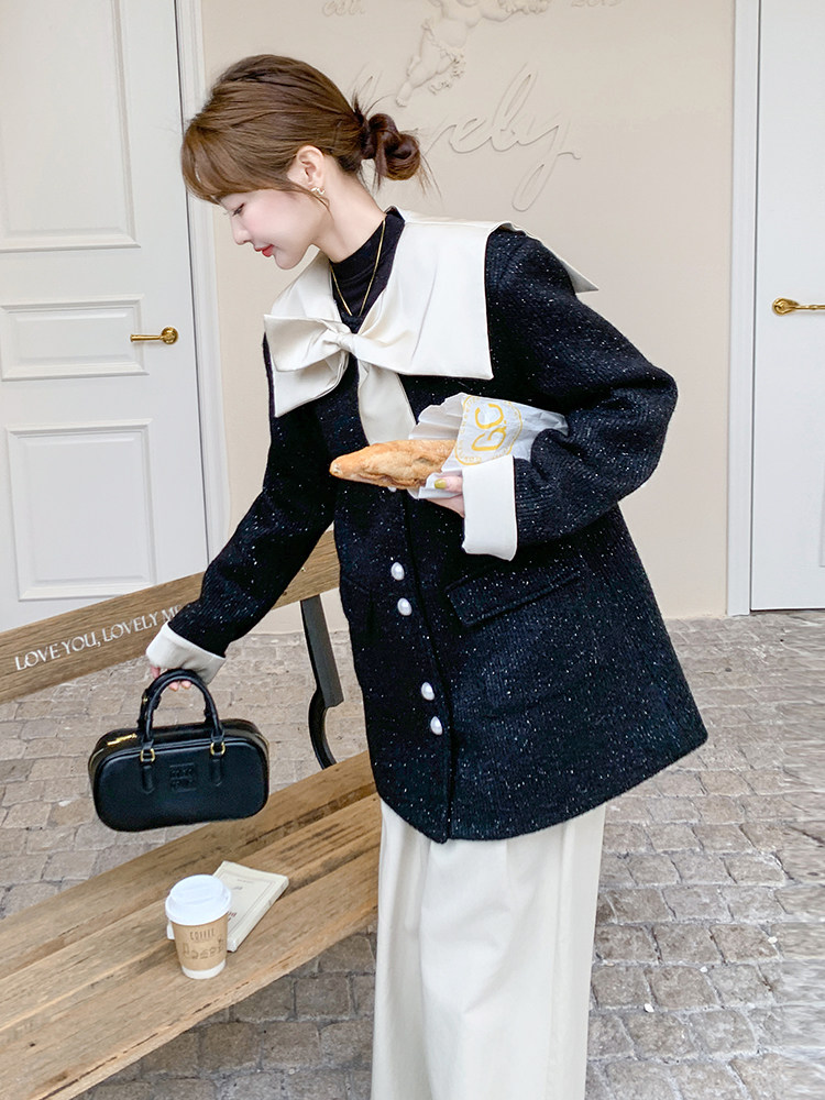 2025年冬季小香风90羽绒服210-6395-P255-K378中长款,女装羽绒服,浙宝210（原浙宝191）