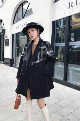 尼料大衣，女装，女人家淼漫