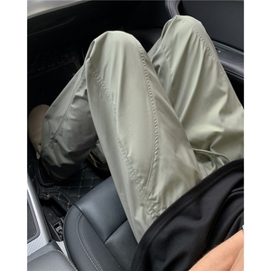 抖音加厚防水速干裤男港风休闲裤微喇裤子K10147-特14加绒22图片