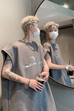 麂皮绒背心/马甲/坎肩2025夏季男装无袖T恤XZ514-2-2024117-P28，男装T恤，星座514-2(原B239)