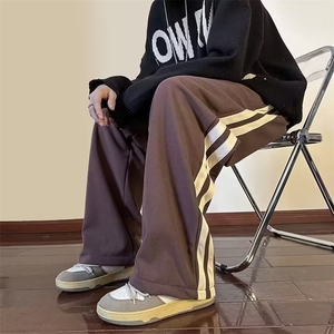 美式高街潮牌运动卫裤男女秋冬新款宽松休闲长裤AK072-P32 加绒40图片