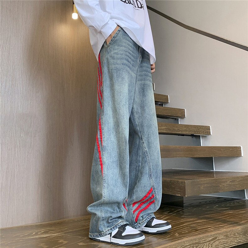 C315-G3056现货数据款织带拼接牛仔裤(P65X89)公寓1图片