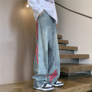 C315-G3056现货数据款织带拼接牛仔裤(P65X89)公寓1图片