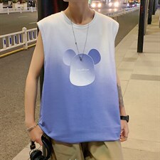 夏季港风宽松青少年休闲背心TC1105-P25，男装T恤，星座717