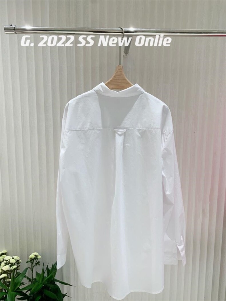 新款净色衬衫均码3色，女装衬衫，G