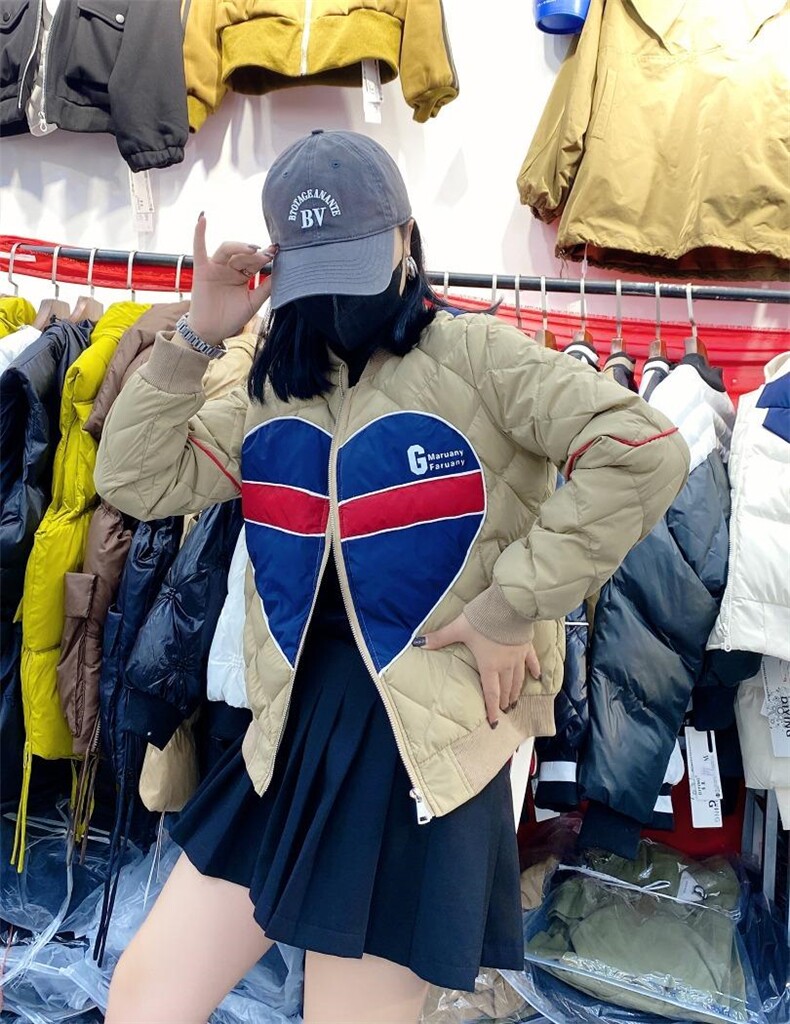 爱心款羽绒衣大量订单，女装棉衣/棉服，帝瀛 DY
