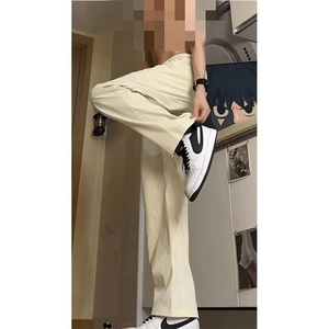 夏季弯刀裤子男夏季户外速干直筒工装伞兵裤cleanfit休闲阔腿裤图片