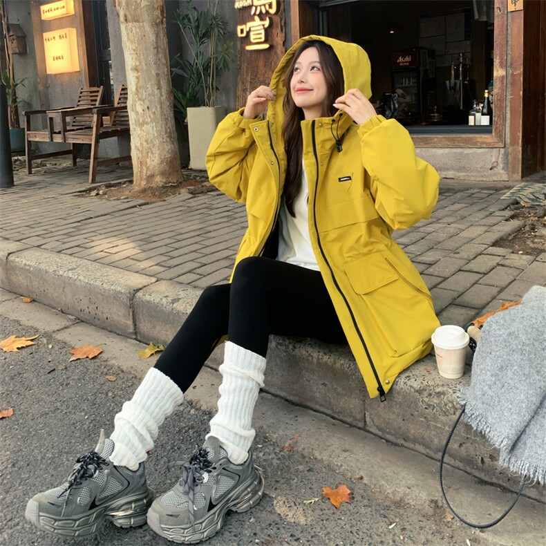 新款主推派克冲锋衣保暖外套2670-P265-K388,女装短外套,2C129