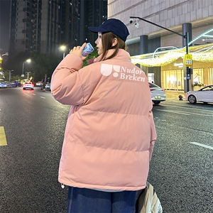 港风直播抖音高品质宽松男羽绒棉面包服棉衣外套M1057P85图片